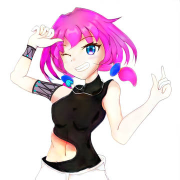 八ツ橋まろん × Style2Paints　～AIで自動着色～