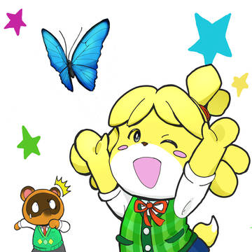 しずえ、たぬきち