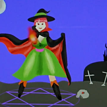 黒マント魔法使いさん
