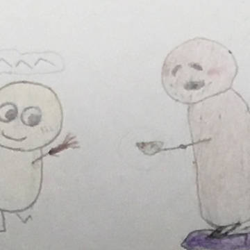 じゃがじいじ「孫の入れるお茶は美味いのぉ」