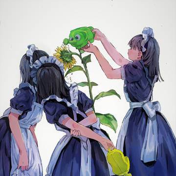 ひまわりが落ち込んでる