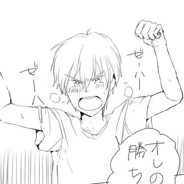 ネコにじゃれつかれた