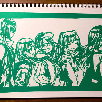 シャニマス 三峰 ハロー、私の「いつも通り」 切り絵