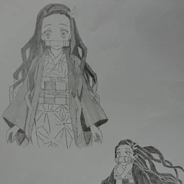 鬼滅の刃 禰豆子 模写