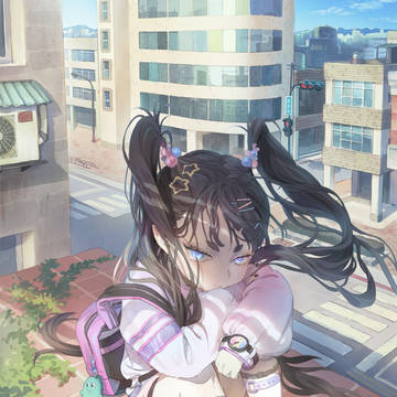屋上の子