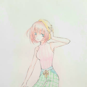 ベレー帽の女の子