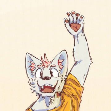 うわっ！ケモお兄さんに気づかれた！逃げろ！