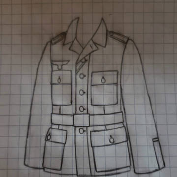 A WWII German M43 Field Tunic