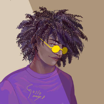 練習_捲毛男