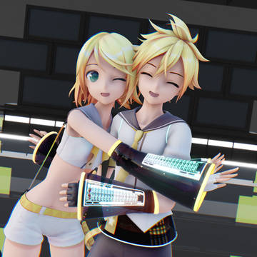 【MMD】劣等上等 {Rin Len}