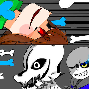 初。 サンズ描くのは久し振り。ブラスターは初めて…