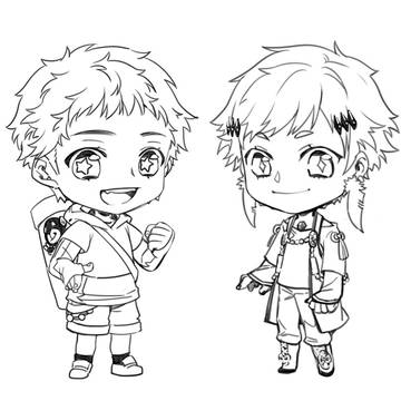 【塗鴉】兩顆小太陽♥