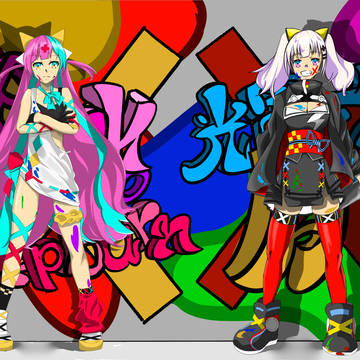 ピンキーポップヘップバーン×輝夜 月