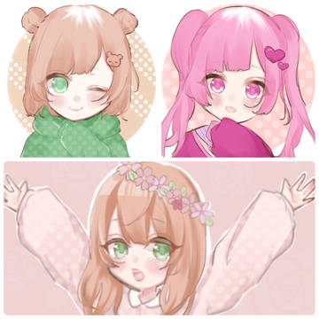 フリーアイコン（女の子）