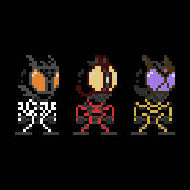 仮面ライダー倶楽部風ドット絵