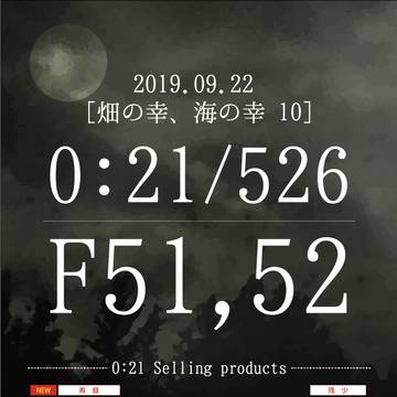 畑の幸、海の幸10/新刊(再録)とイベント参加のお知らせ
