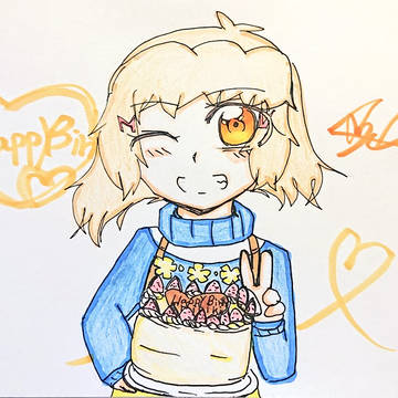 立花響誕生日イラスト🎂