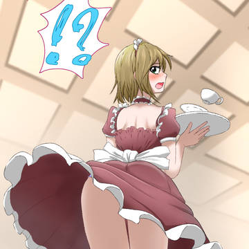 李衣菜ちゃんの後ろで転んだＰ視点