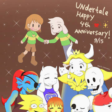 undertale happy 4th anniversary!