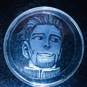 尾形百之助 手彫りガラス