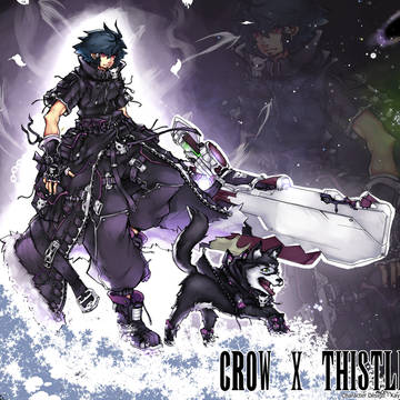 Crow &Space Pirate Puppy Thistle