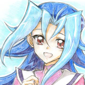 色鉛筆で璃緒ちゃん
