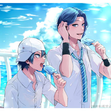 夏とアイスと頂上組
