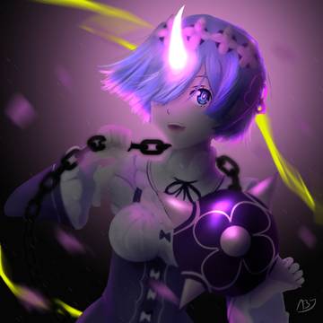 Rem - Re:Zero Fanart
