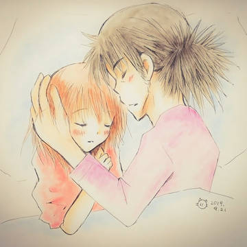 添い寝。