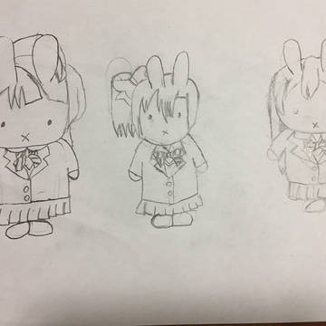 μ's2年×ミッフィー