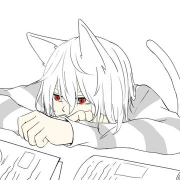 お勉強を見てくれるあくせられーにゃん