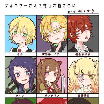 フォロワーさんの推しを描くアレ