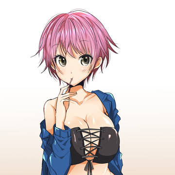 ピンク髪女子