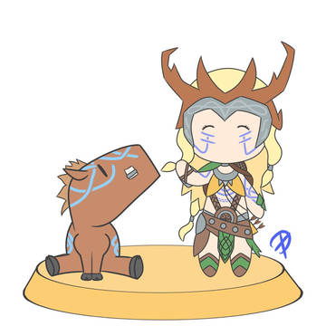 (Smite) Oak-Seer Artemis Chibi