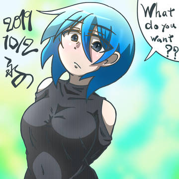 大きいセーターの女の子