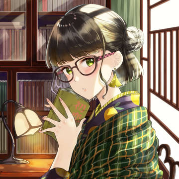眼鏡の似合う着物のあの人