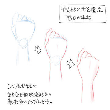 手・指の描き方TIPS