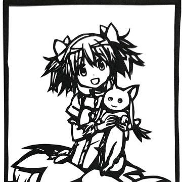 まどか切り絵