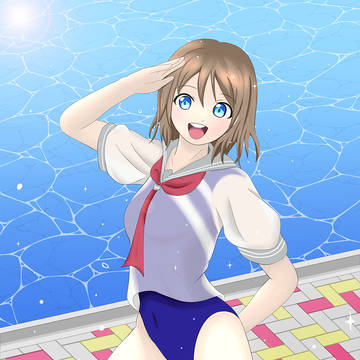 プールサイド渡辺曜ちゃん