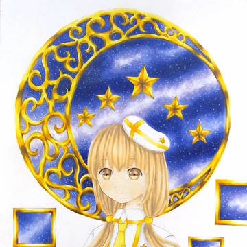 夜空に輝く星