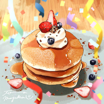 お祝いパンケーキ
