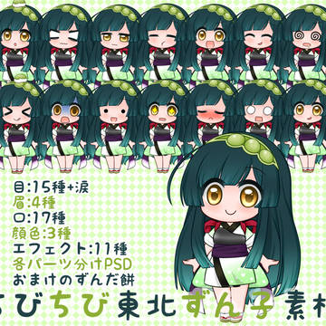 ちびちび東北ずん子素材