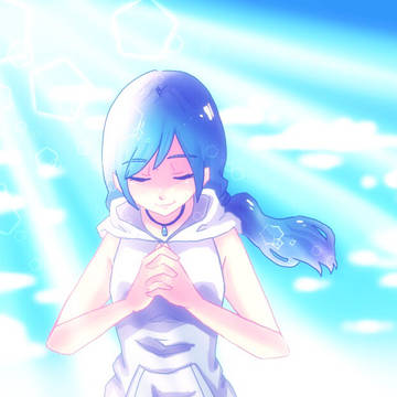 晴れを祈る女の子☀