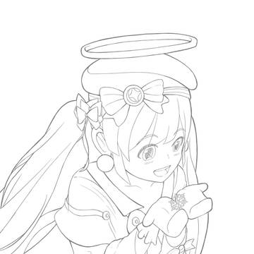 Miku Art line Fan Art