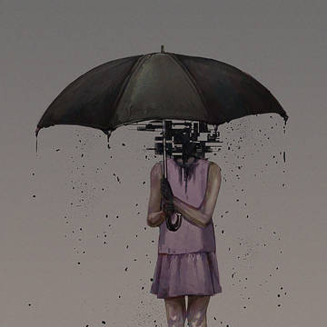 黒傘少女