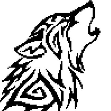 狼 ドット絵