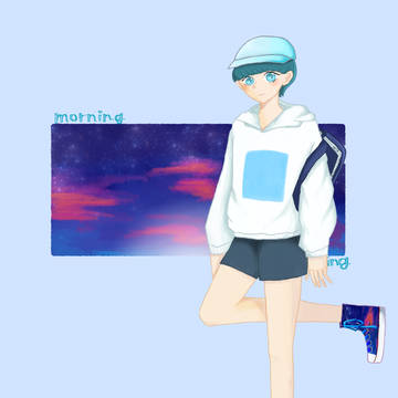 空色スニーカー【morning】