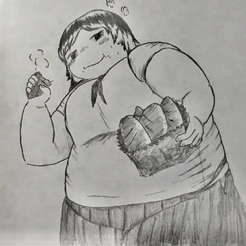 一緒に食べる?的な絵+α