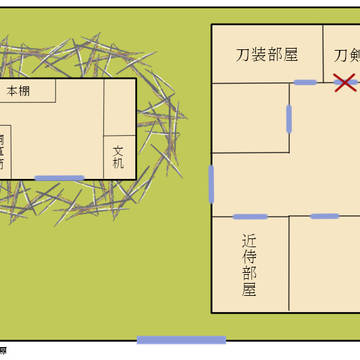 【刀剣CoC】ものくろ【影月本丸地図】