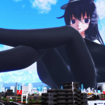 巨大化してレディさを見せつける一万倍暁